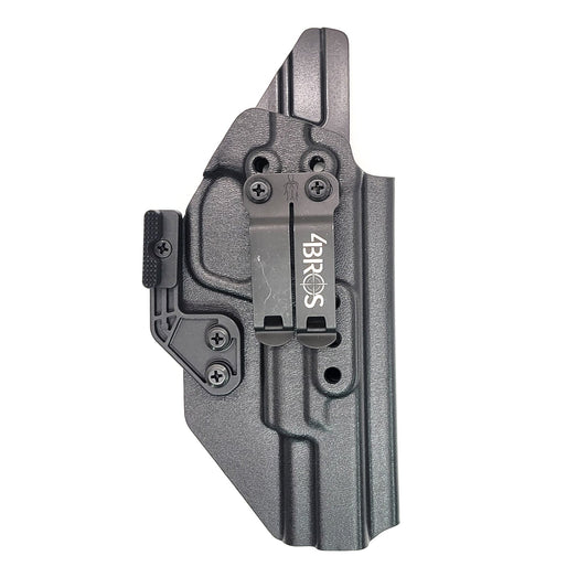 For the Best IWB AIWB Inside Waistband Kydex Taco Holster for the Smith & Wesson 2023 SPEC Series M&P 9 Metal M2.0 9mm pistol, shop Four Brothers Holsters. 