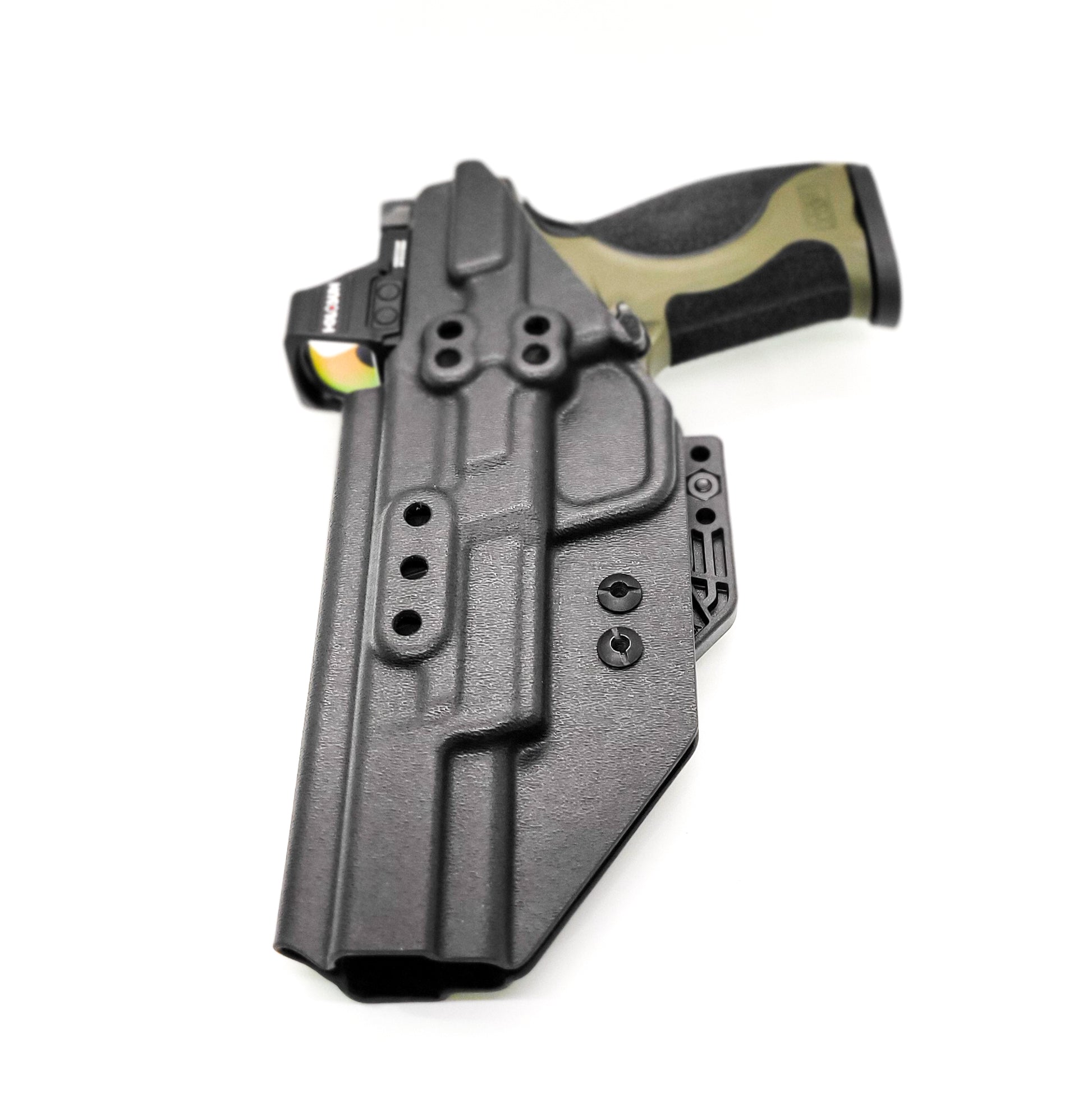 For the Best IWB AIWB Inside Waistband Kydex Taco Holster for the Smith & Wesson 2023 SPEC Series M&P 9 Metal M2.0 9mm pistol, shop Four Brothers Holsters. 