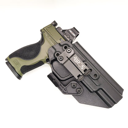 For the Best IWB AIWB Inside Waistband Kydex Taco Holster for the Smith & Wesson 2023 SPEC Series M&P 9 Metal M2.0 9mm pistol, shop Four Brothers Holsters. 