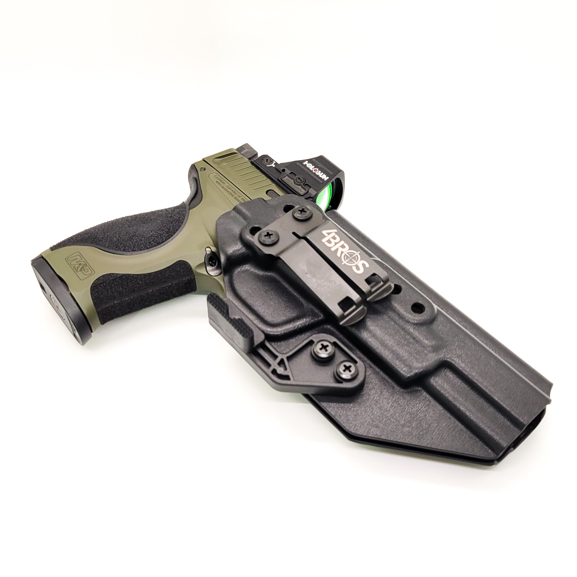 For the Best IWB AIWB Inside Waistband Kydex Taco Holster for the Smith & Wesson 2023 SPEC Series M&P 9 Metal M2.0 9mm pistol, shop Four Brothers Holsters. 