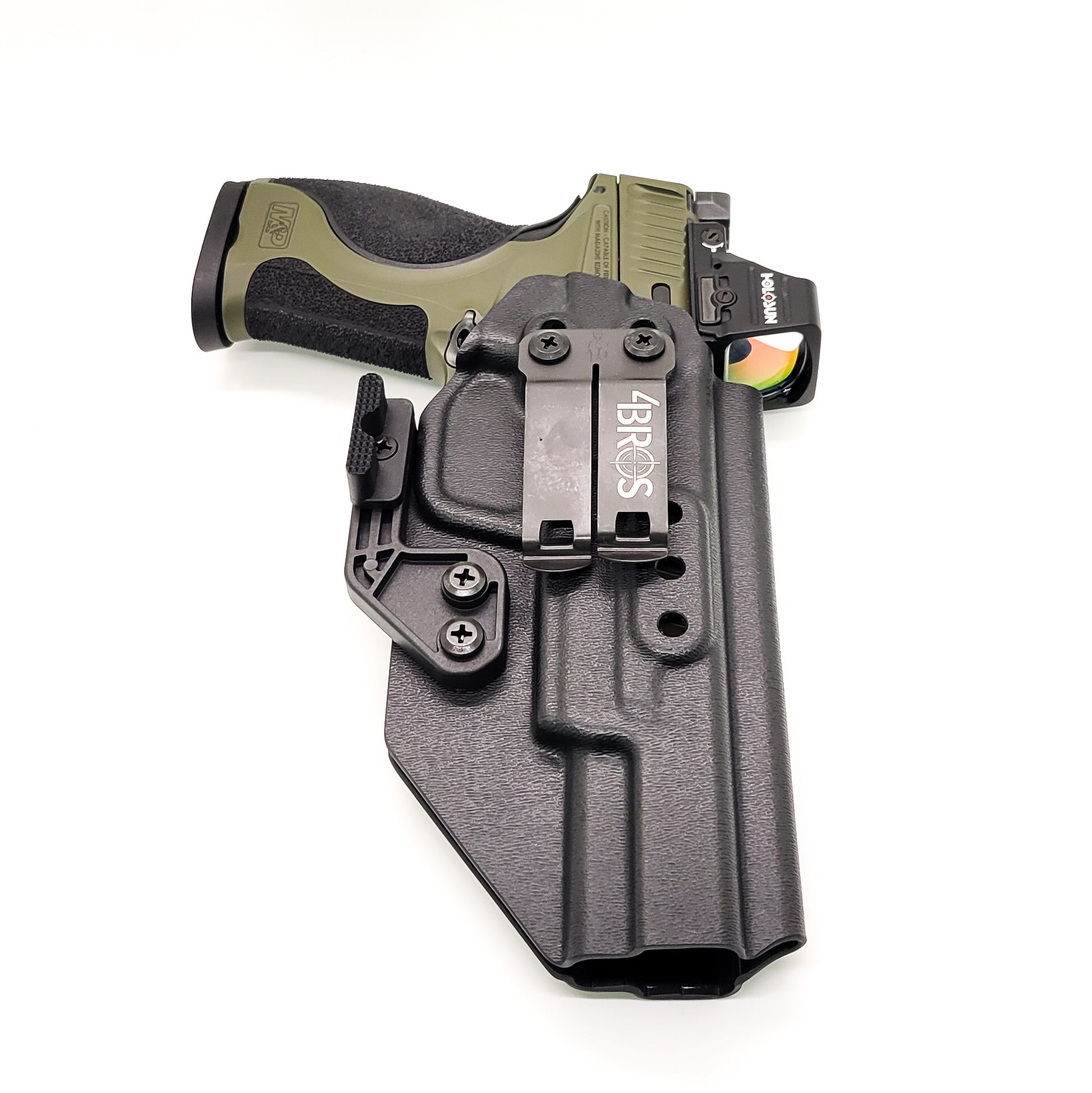 For the Best IWB AIWB Inside Waistband Kydex Taco Holster for the Smith & Wesson 2023 SPEC Series M&P 9 Metal M2.0 9mm pistol, shop Four Brothers Holsters. 