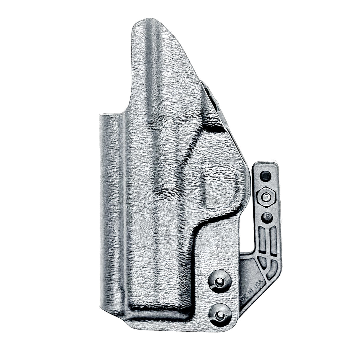 Inside waistband holster for Smith & Wesson Bodyguard 2.0 and Carry Comp. Constructed from durable .093" Kydex; available in right- & left-handed configurations.