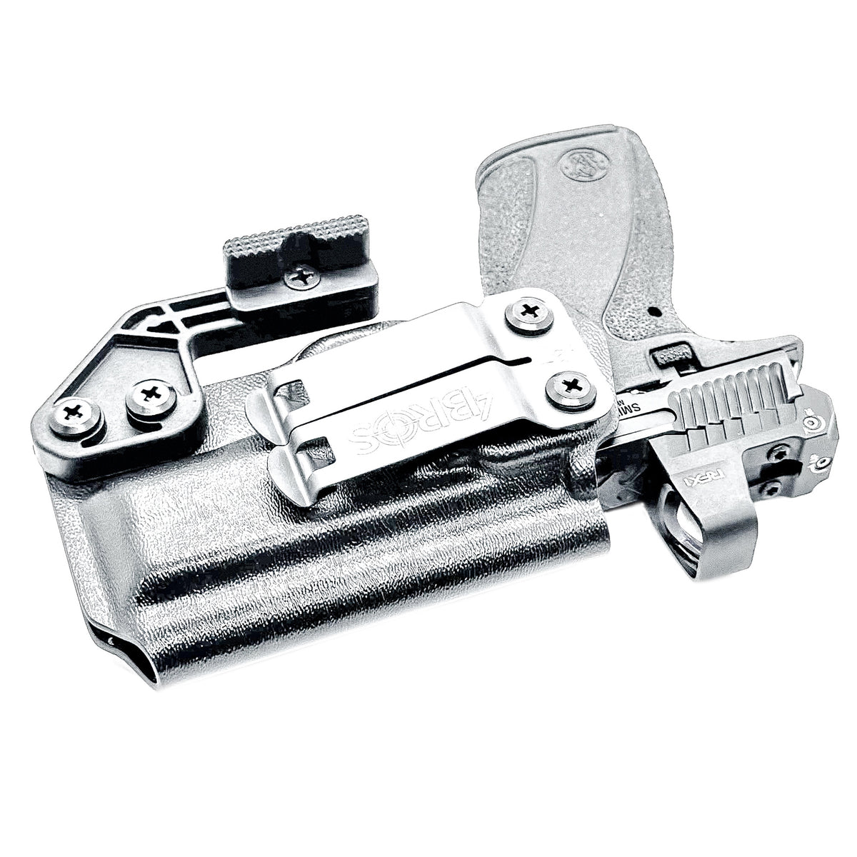 Inside waistband holster for Smith & Wesson Bodyguard 2.0 and Carry Comp. Constructed from durable .093" Kydex; available in right- & left-handed configurations.