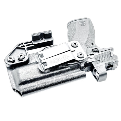 Inside waistband holster for Smith & Wesson Bodyguard 2.0 and Carry Comp. Constructed from durable .093" Kydex; available in right- & left-handed configurations.