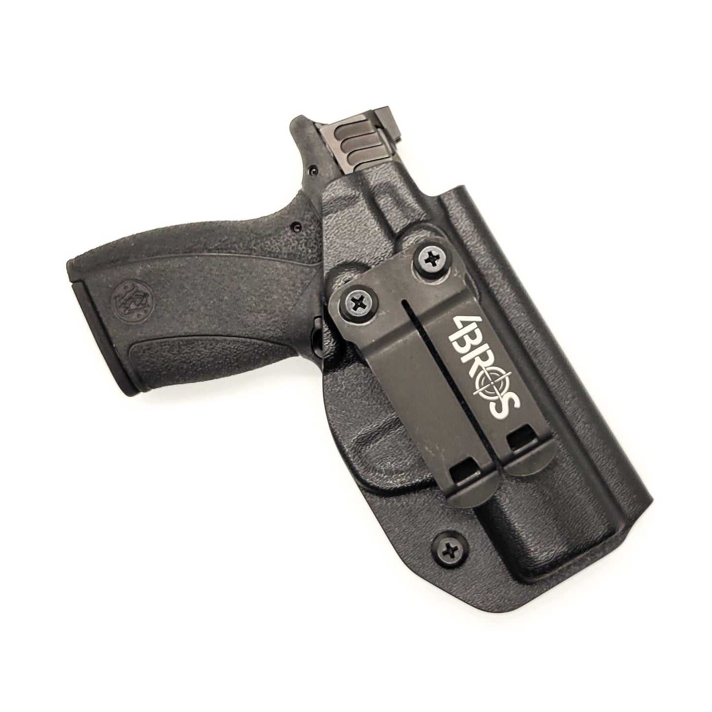 For the Best IWB AIWB Inside Waistband Holster designed to fit the Smith and Wesson Bodyguard 2.0 pistol, shop Four Brothers. Smooth, Durable, and Concealable, the holster is vacuum-formed for a precision fit for gun pistols. Adjustable cant, minimal material, to reduce printing. Great for pocket carry of the firearm