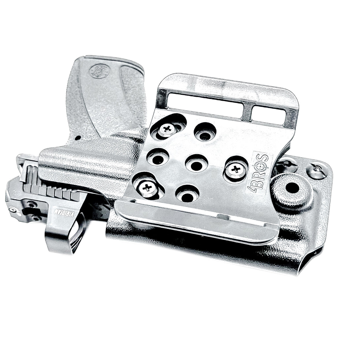 Outside waistband (OWB) holster for Smith & Wesson Bodyguard 2.0 and Carry Comp. Made from durable .093" Kydex; available in right- & left-handed configurations.