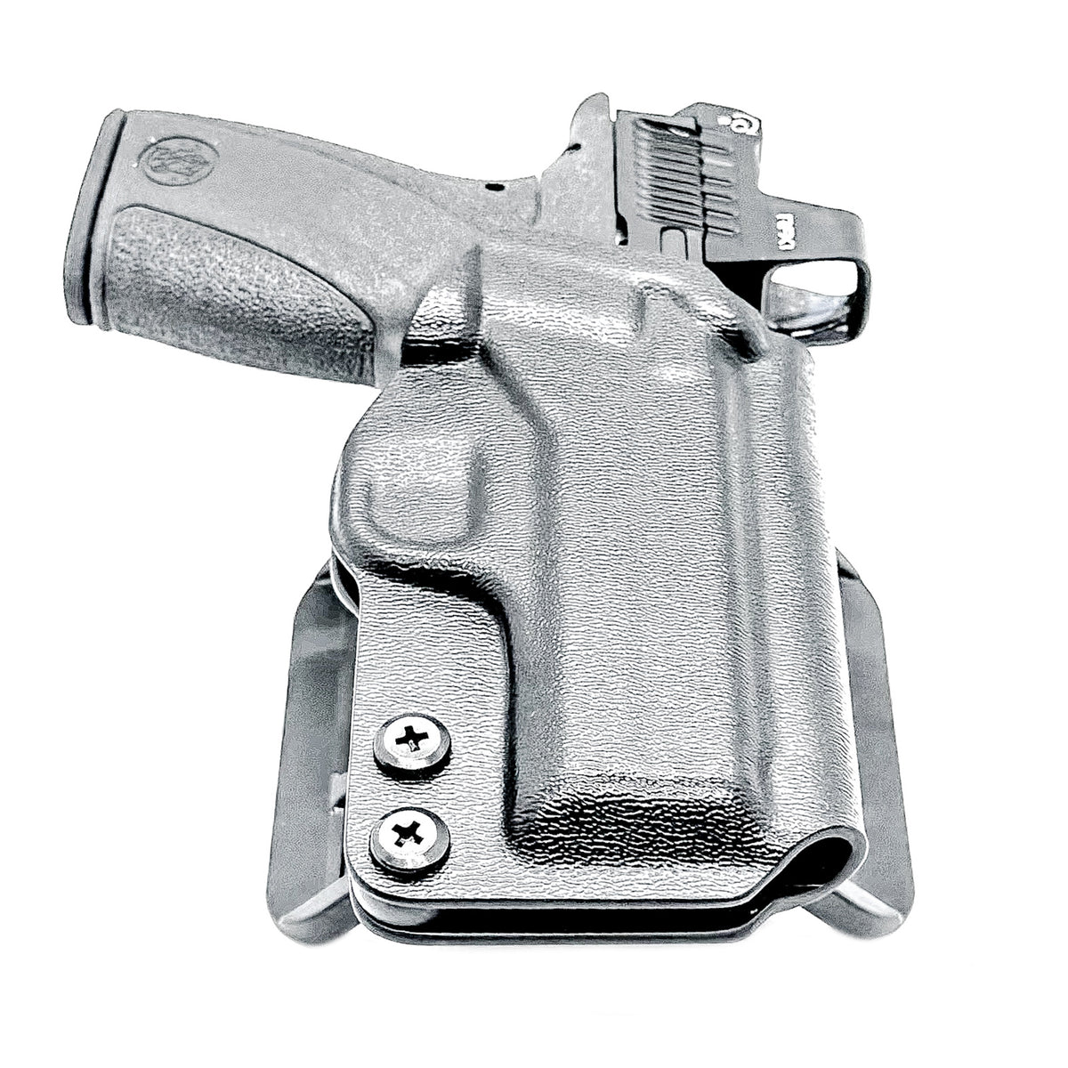 Outside waistband (OWB) holster for Smith & Wesson Bodyguard 2.0 and Carry Comp. Made from durable .093" Kydex; available in right- & left-handed configurations.