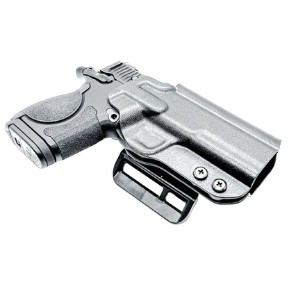 4BROS OWB Holster for S&W CSX-E Micro-Compact, 3.6", 9mm. Precision-molded; ready for range training or everyday carry. Made in the USA from .093" Kydex.