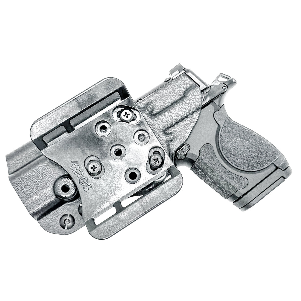 4BROS OWB Holster for S&W CSX-E Micro-Compact, 3.6", 9mm. Precision-molded; ready for range training or everyday carry. Made in the USA from .093" Kydex.