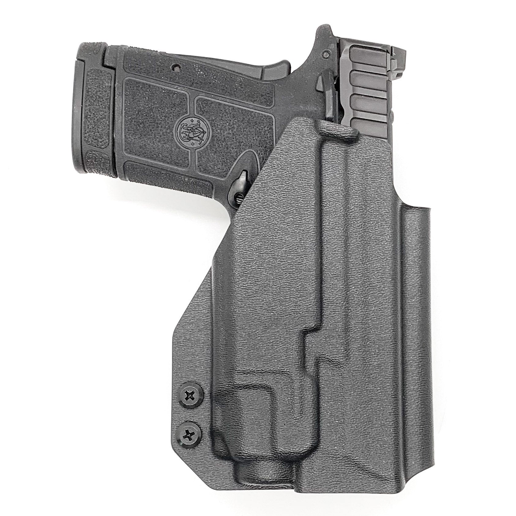 For the best Outside Waistband OWB Holster for the Smith & Wesson EQUALIZER handgun with the Streamlight TLR-8 or TLR-8A shop Four Brothers 4BROS Holsters. 