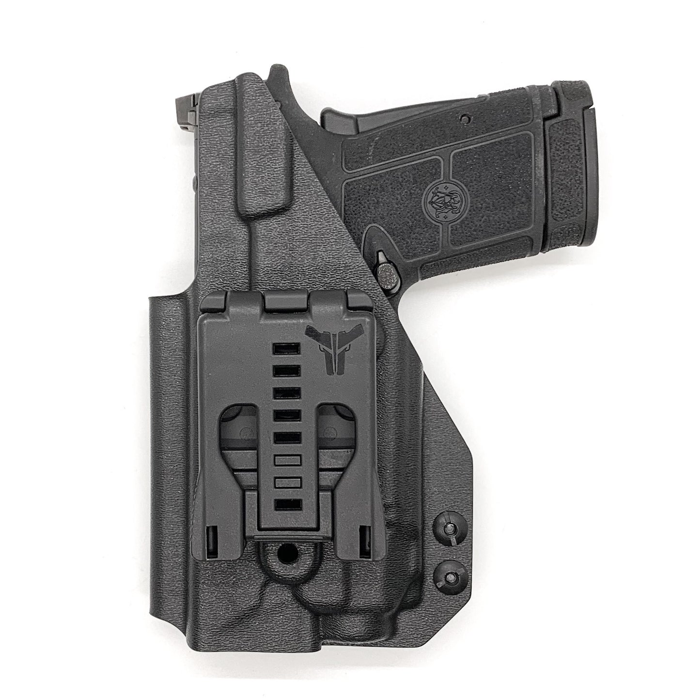 For the best Outside Waistband OWB Holster for the Smith & Wesson EQUALIZER handgun with the Streamlight TLR-8 or TLR-8A shop Four Brothers 4BROS Holsters. 