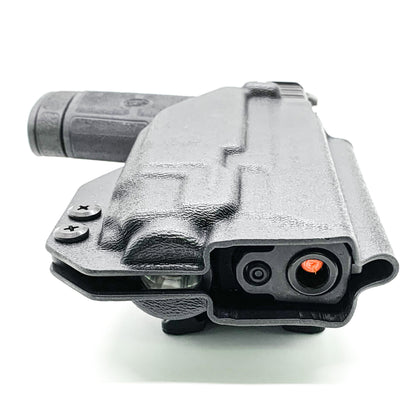 For the best Outside Waistband OWB Holster for the Smith & Wesson EQUALIZER handgun with the Streamlight TLR-8 or TLR-8A shop Four Brothers 4BROS Holsters. 