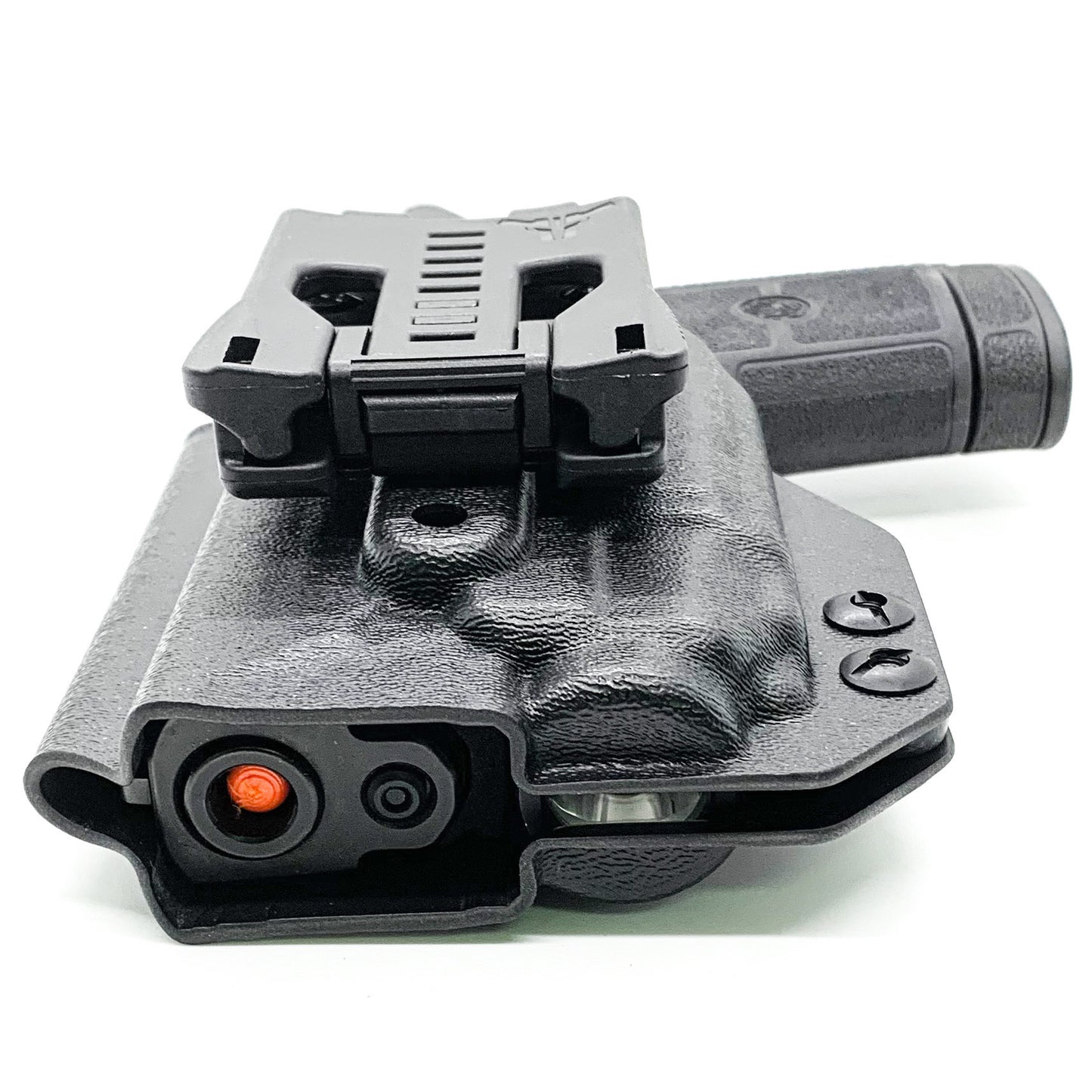 For the best Outside Waistband OWB Holster for the Smith & Wesson EQUALIZER handgun with the Streamlight TLR-8 or TLR-8A shop Four Brothers 4BROS Holsters. 