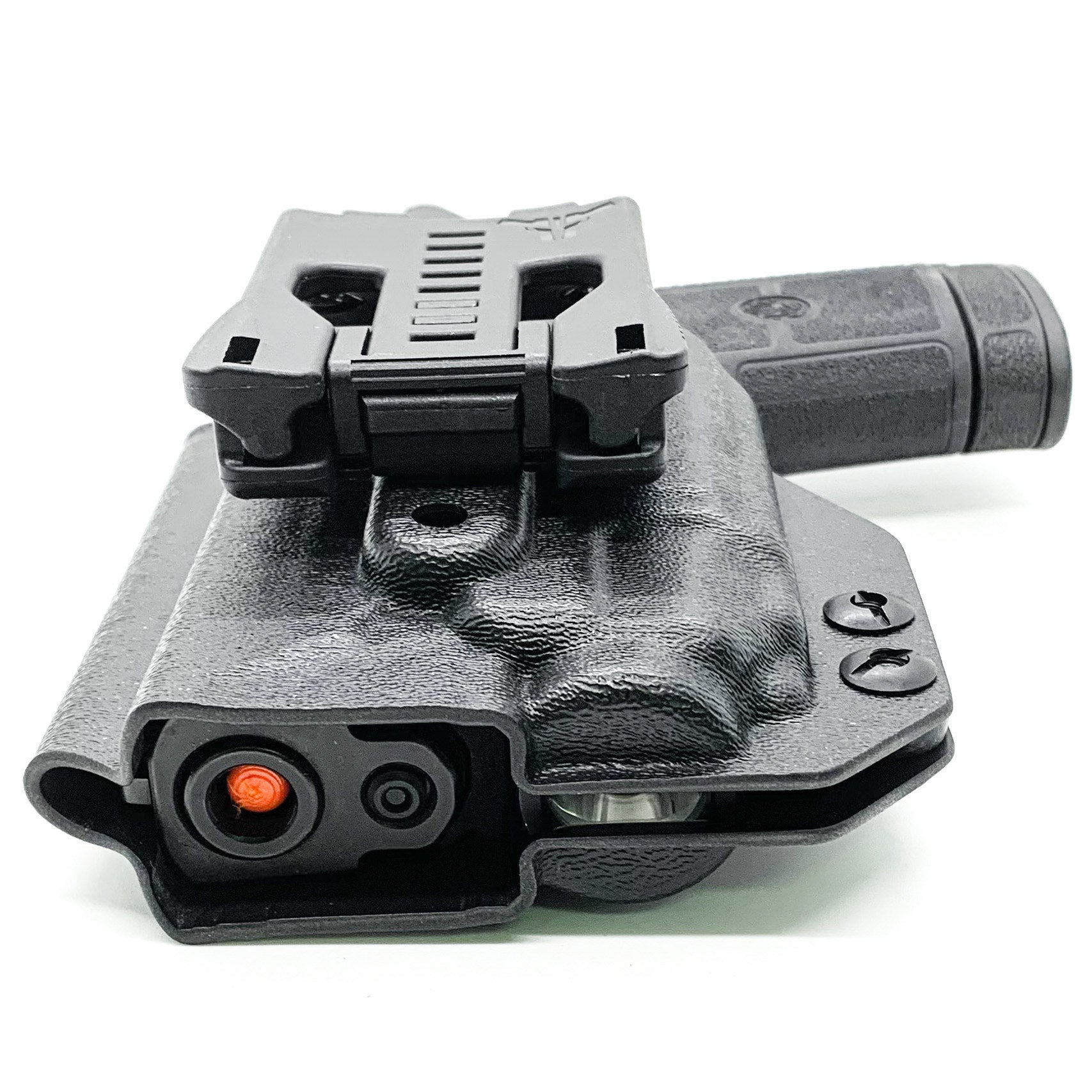 For the best Outside Waistband OWB Holster for the Smith & Wesson EQUALIZER handgun with the Streamlight TLR-8 or TLR-8A shop Four Brothers 4BROS Holsters. 
