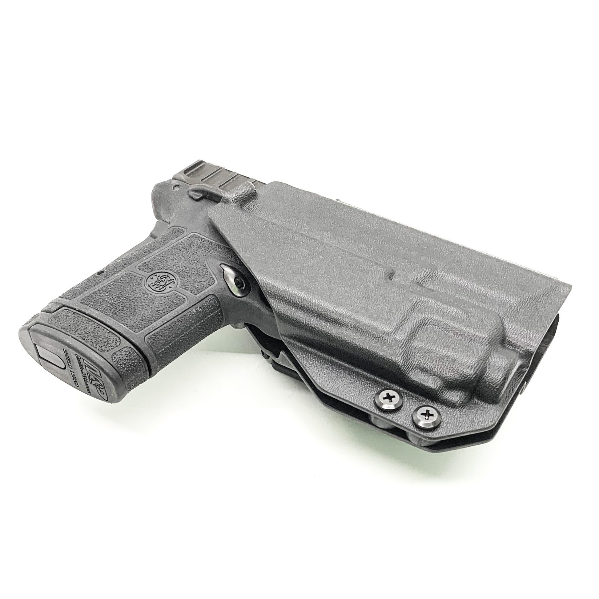 For the best Outside Waistband OWB Holster for the Smith & Wesson EQUALIZER handgun with the Streamlight TLR-8 or TLR-8A shop Four Brothers 4BROS Holsters. 