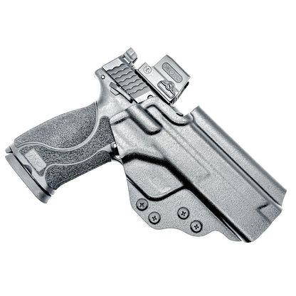 Smith & Wesson M&P 4 & 4.6 10MM M2.0 OWB Holster from Four Brothers in Black with 4Bros 1.5" Belt Slide.