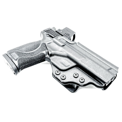 Smith & Wesson M&P 4 & 4.6 10MM M2.0 OWB Holster from Four Brothers in Black with 4Bros 1.5" Belt Slide.