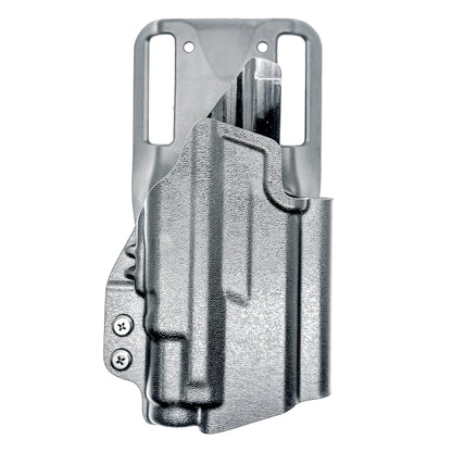 For a durable Duty & Competition Holster for the Smith & Wesson M&P Shield X & SureFire XC3 Sub with adjustable retention & optics clearance, shop 4Bros.