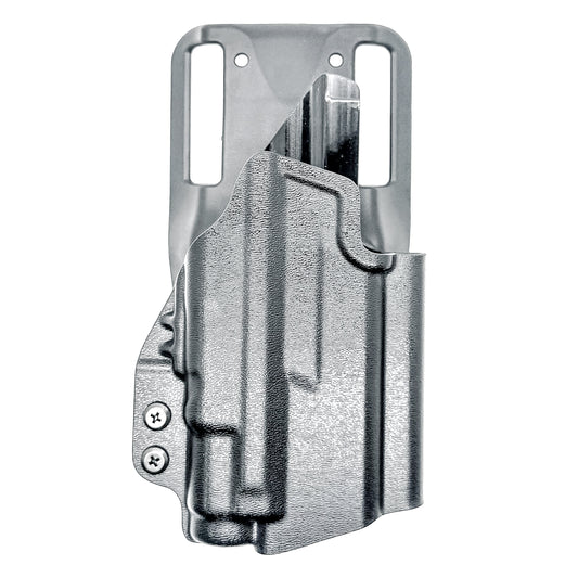 For a durable Duty & Competition Holster for the Smith & Wesson M&P Shield X & SureFire XC3 Sub with adjustable retention & optics clearance, shop 4Bros.