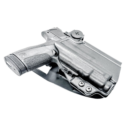 For a durable Duty & Competition Holster for the Smith & Wesson M&P Shield X & SureFire XC3 Sub with adjustable retention & optics clearance, shop 4Bros.