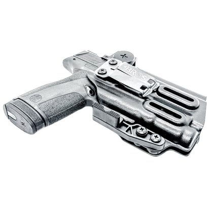 For the best IWB (Inside Waistband) Kydex Holster for the Smith & Wesson M&P Shield X & SureFire XC3 Sub with or without thumb safety shop 4BROS Holsters.