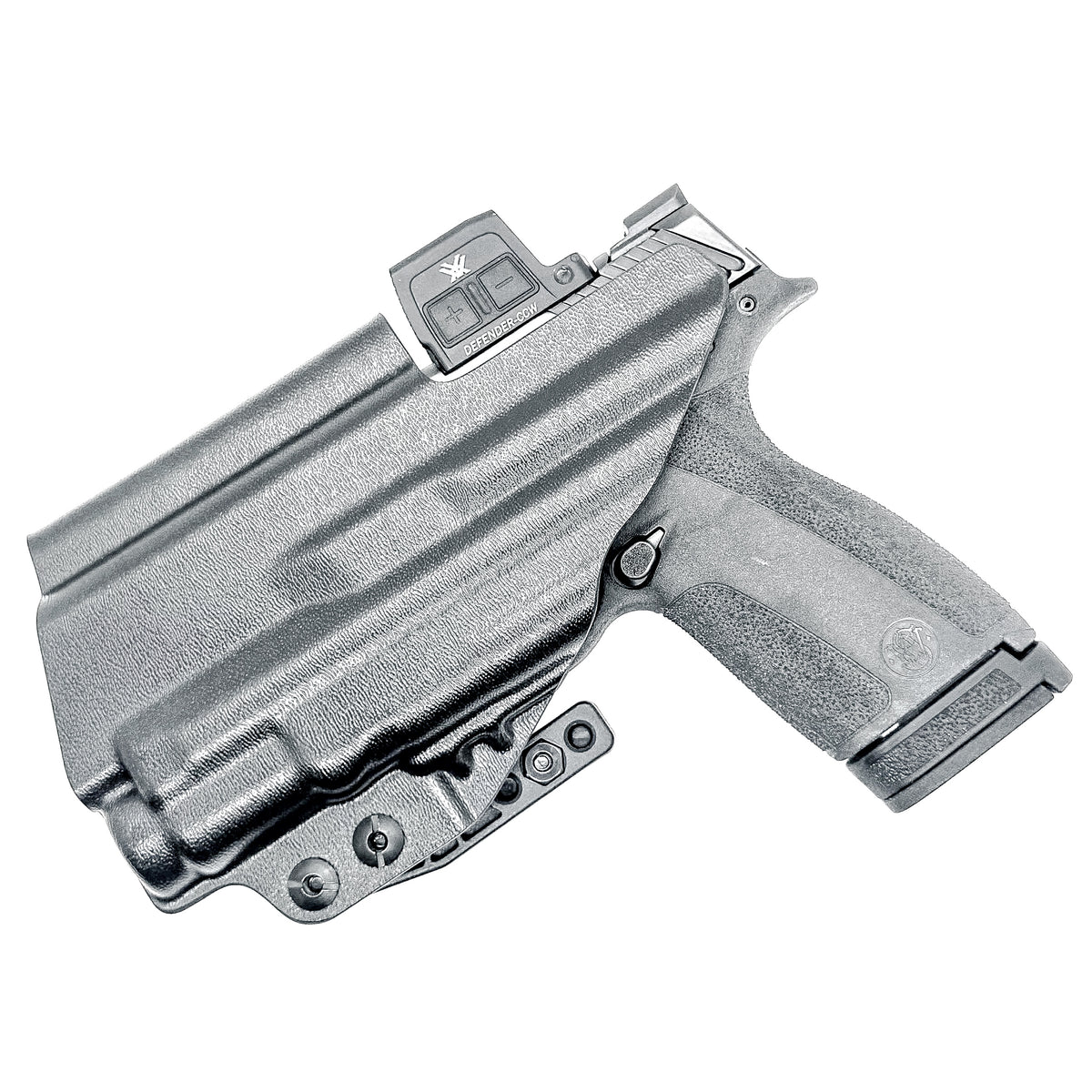 For the best IWB (Inside Waistband) Kydex Holster for the Smith & Wesson M&P Shield X & SureFire XC3 Sub with or without thumb safety shop 4BROS Holsters.