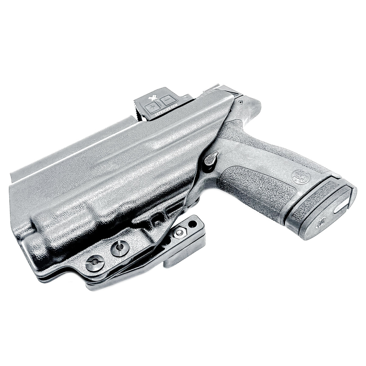 For the best IWB (Inside Waistband) Kydex Holster for the Smith & Wesson M&P Shield X & SureFire XC3 Sub with or without thumb safety shop 4BROS Holsters.