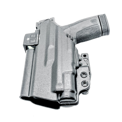 For the best IWB (Inside Waistband) Kydex Holster for the Smith & Wesson M&P Shield X & SureFire XC3 Sub with or without thumb safety shop 4BROS Holsters.