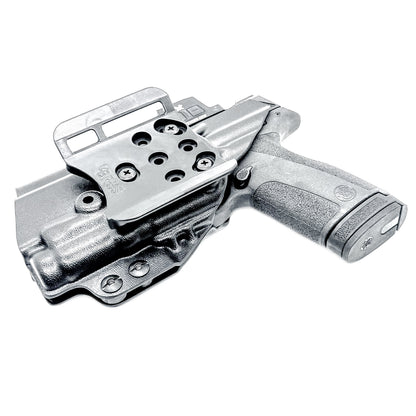 Shop the Smith & Wesson Shield X & SureFire XC3 Sub OWB Holster, built from .093" Kydex with adjustable retention and an optics-ready profile from 4Bros. 