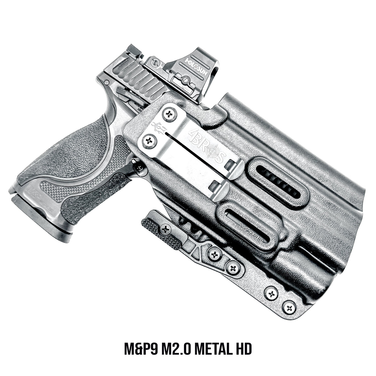 Premium Inside the Waistband (IWB) Holster for the Smith & Wesson M&P9 M2.0 Competitor & Metal HD with Surefire X300 from Four Brothers Holsters.