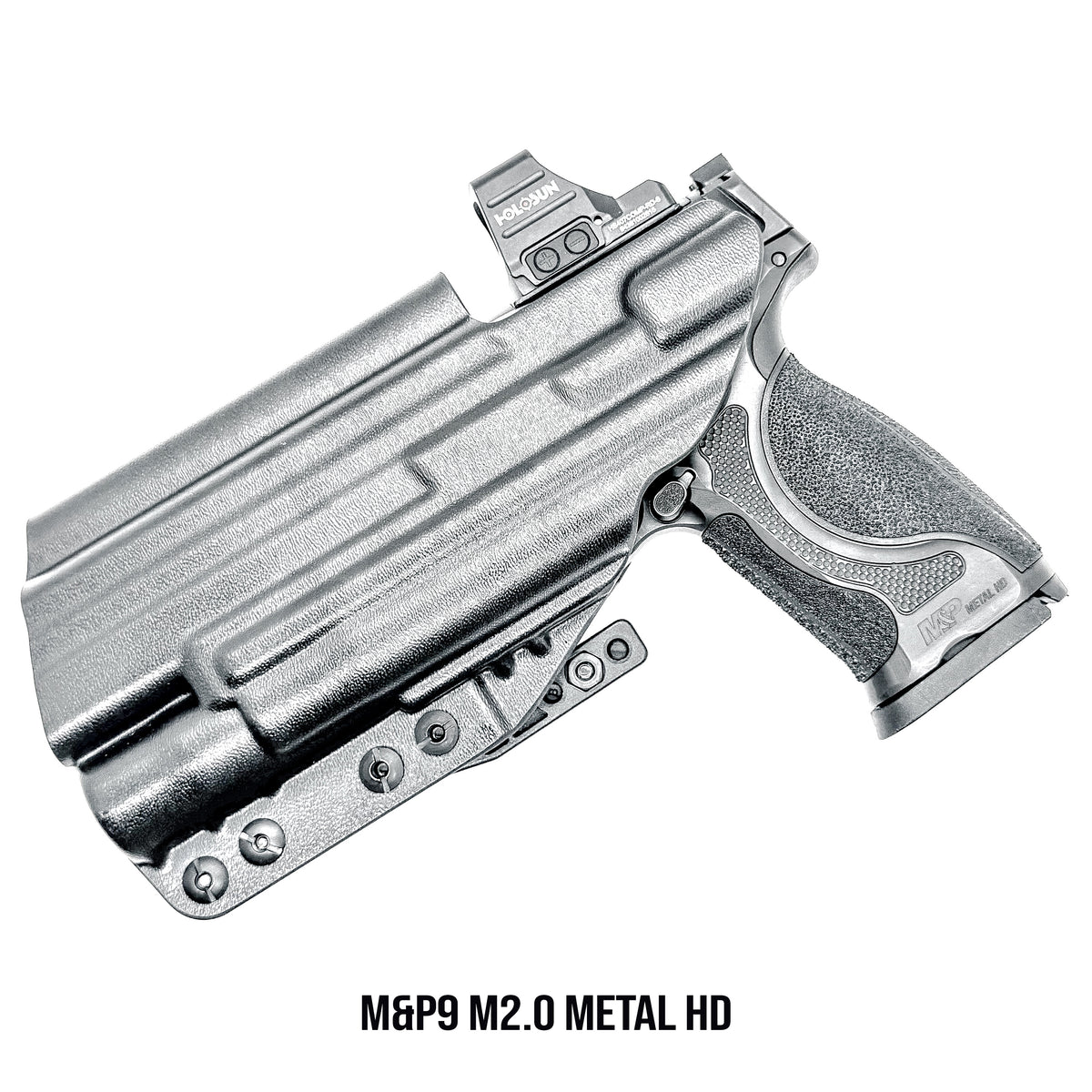 Premium Inside the Waistband (IWB) Holster for the Smith & Wesson M&P9 M2.0 Competitor & Metal HD with Surefire X300 from Four Brothers Holsters.