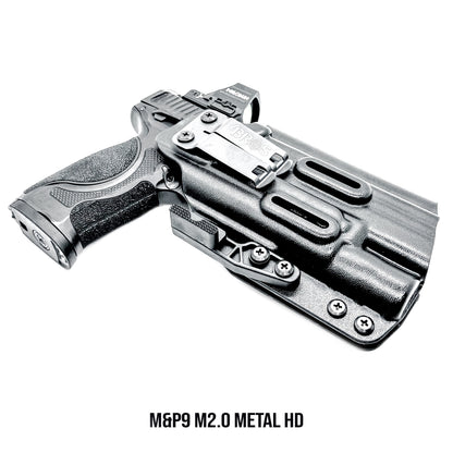 Premium Inside the Waistband (IWB) Holster for the Smith & Wesson M&P9 M2.0 Competitor & Metal HD with Surefire X300 from Four Brothers Holsters.