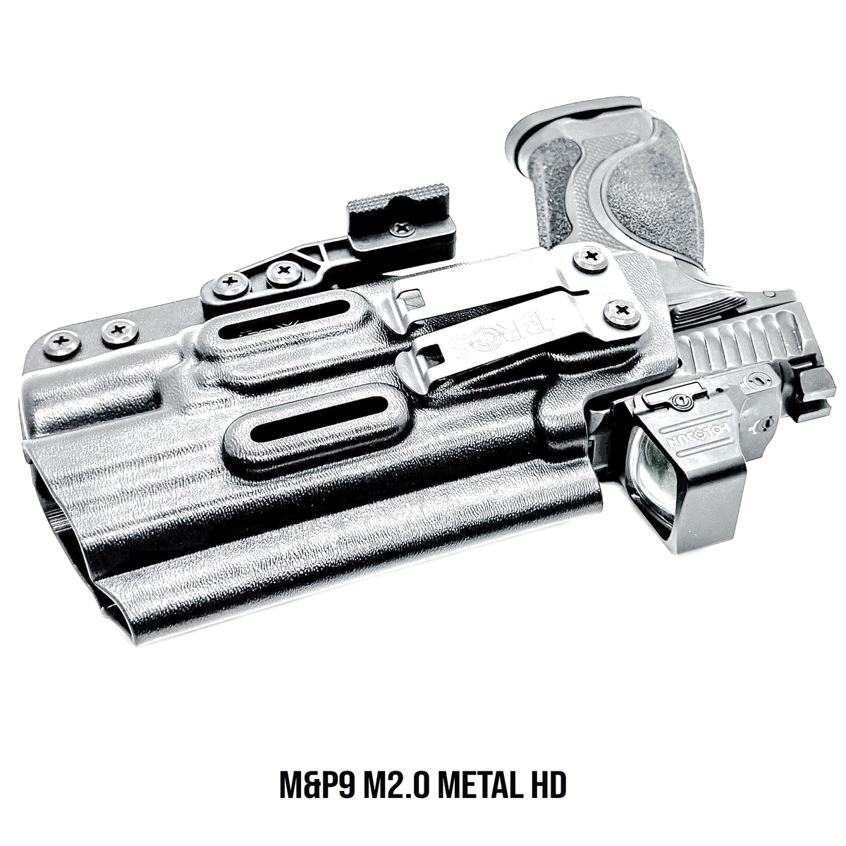 Premium Inside the Waistband (IWB) Holster for the Smith & Wesson M&P9 M2.0 Competitor & Metal HD with Surefire X300 from Four Brothers Holsters.