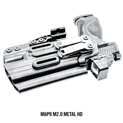 Premium Inside the Waistband (IWB) Holster for the Smith & Wesson M&P9 M2.0 Competitor & Metal HD with Surefire X300 from Four Brothers Holsters.