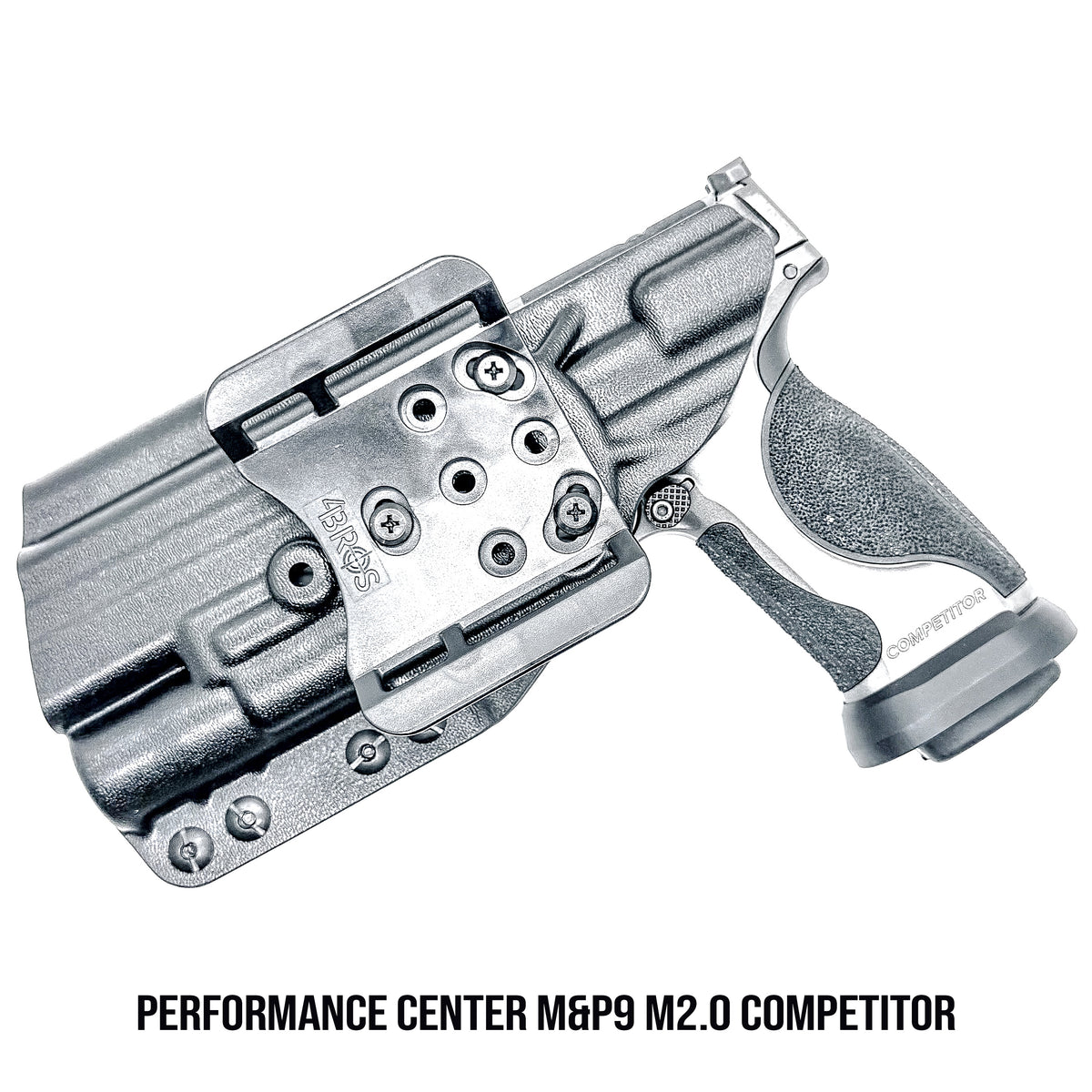Four Brothers Holsters OWB Holster (Outside the Waistband) for the Smith & Wesson M&P9 M2.0 Competitor & Metal HD pistols with Surefire X300 series light.