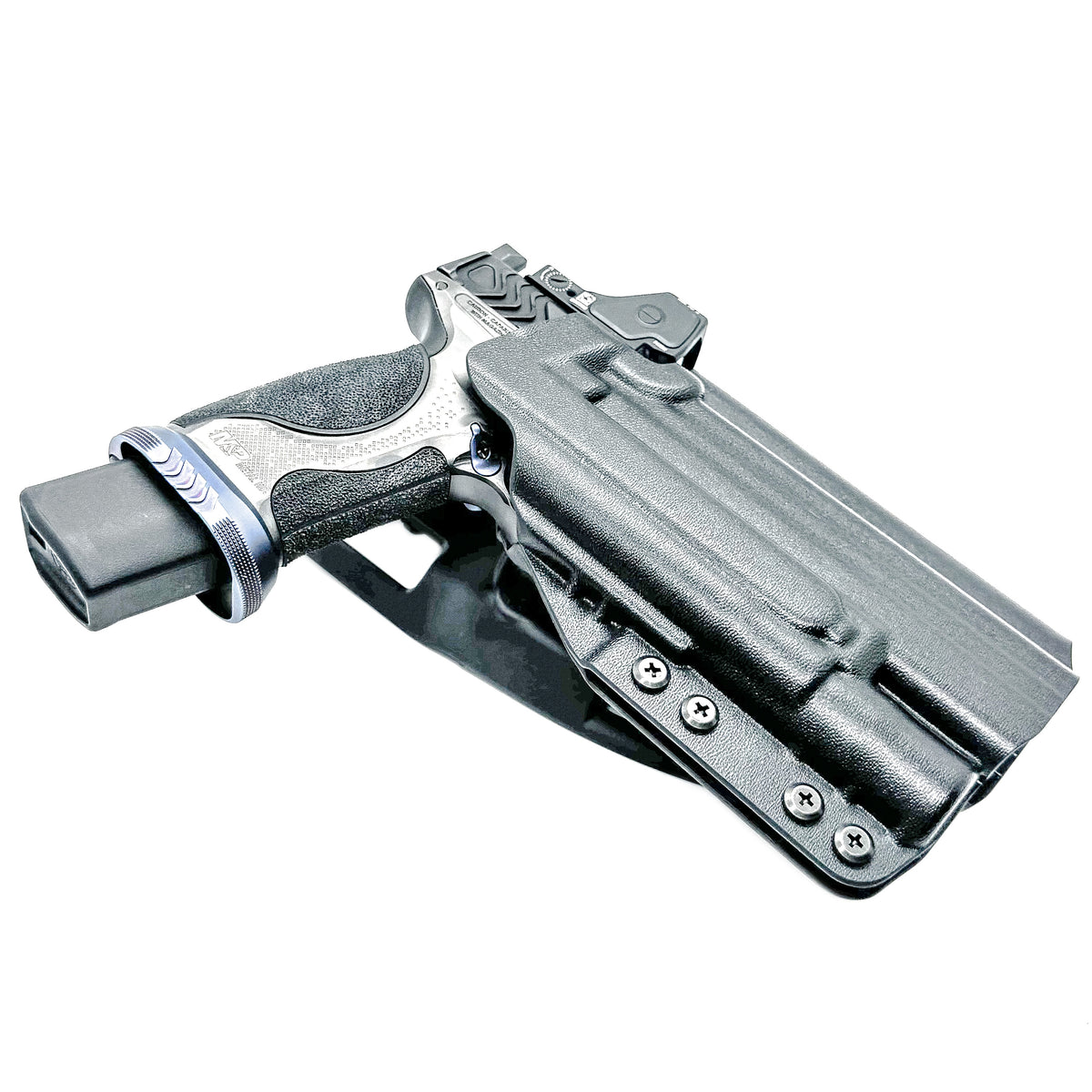 For the best OWB S&W 2023 SPEC Series M&P 9 Metal M2.0 pistol & Surefire X300U-A or B, X300T-A or B, Duty & Competition Holster, shop Four Brothers Holsters.
