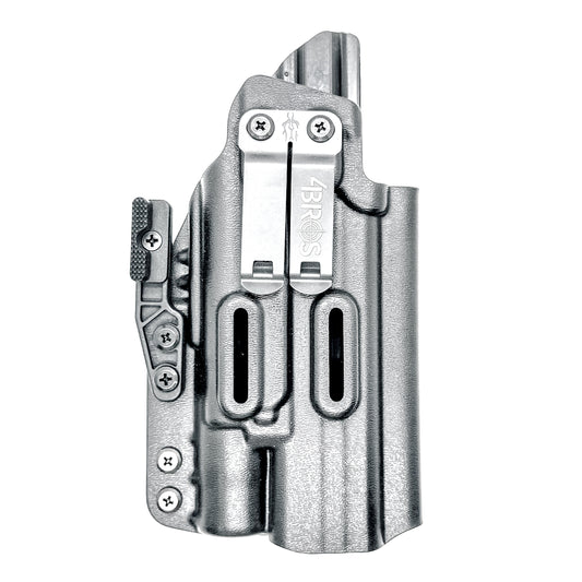 For the best IWB AIWB Holster for the Smith and Wesson 2023 SPEC Series M&P 9 Metal M2.0 & Surefire X300U-A or B, X300T-A or B, shop Four Brothers Holsters.