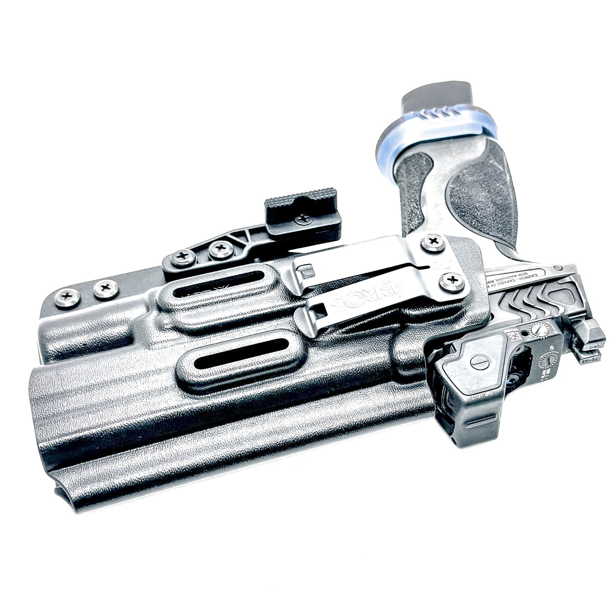 For the best IWB AIWB Holster for the Smith and Wesson 2023 SPEC Series M&P 9 Metal M2.0 & Surefire X300U-A or B, X300T-A or B, shop Four Brothers Holsters.