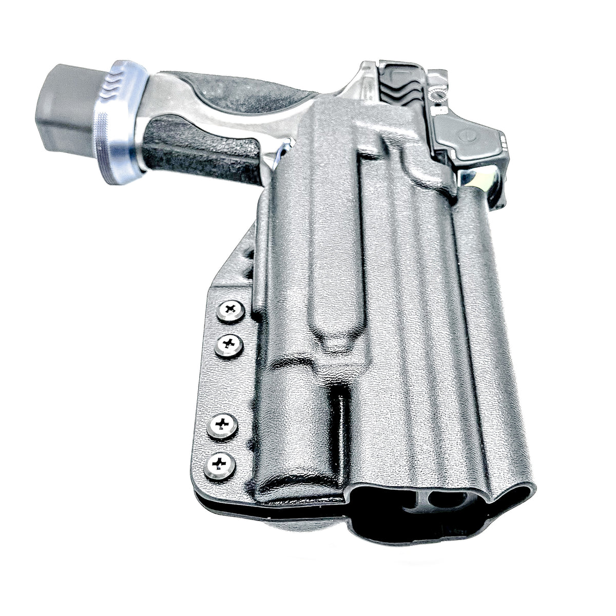 For the best OWB Holster for the Smith & Wesson 2023 SPEC Series M&P 9 Metal M2.0 & Surefire X300U-A or B, X-300T-A or B shop Four Brothers 4BROS Holsters.