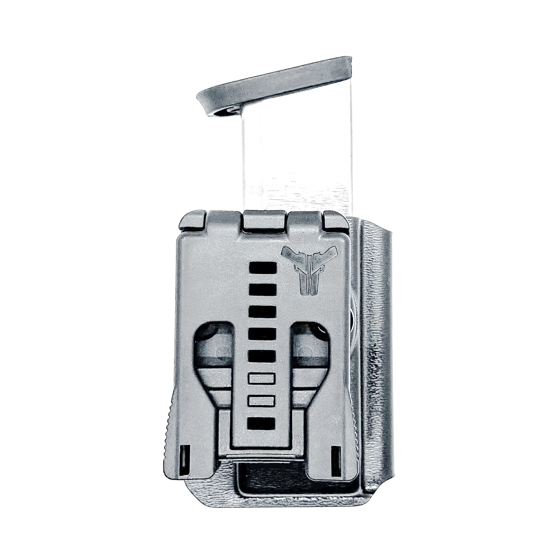 Black OWB Outside Waistband Kydex Magazine Carrier, holster, or pouch for the Smith & Wesson M&P 2.0 10mm Magazine from Four Brothers 4BROS Holsters. 