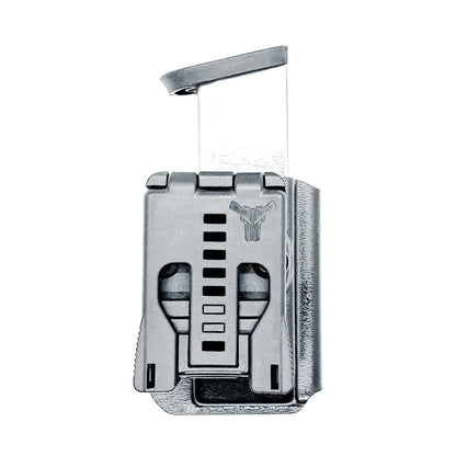 Black OWB Outside Waistband Kydex Magazine Carrier, holster, or pouch for the Smith & Wesson M&P 2.0 10mm Magazine from Four Brothers 4BROS Holsters. 