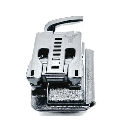 Black OWB Outside Waistband Kydex Magazine Carrier, holster, or pouch for the Smith & Wesson M&P 2.0 10mm Magazine from Four Brothers 4BROS Holsters. 