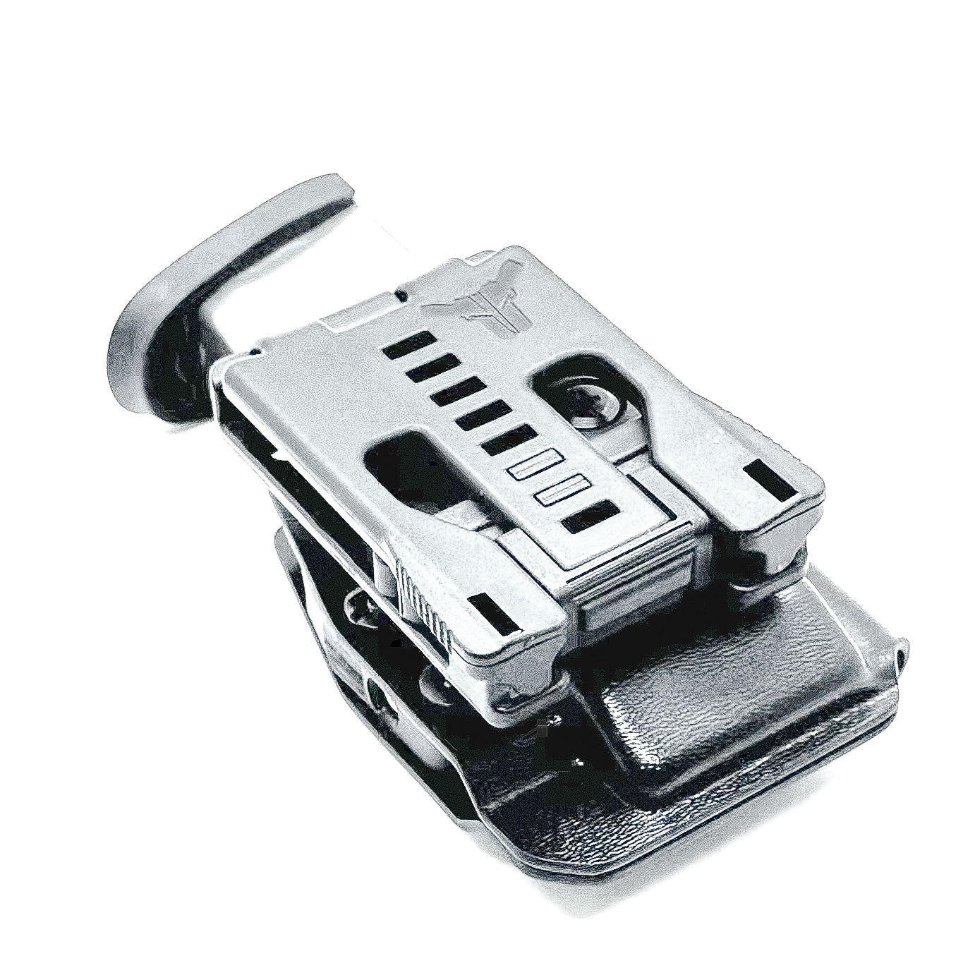 Black OWB Outside Waistband Kydex Magazine Carrier, holster, or pouch for the Smith & Wesson M&P 2.0 10mm Magazine from Four Brothers 4BROS Holsters. 