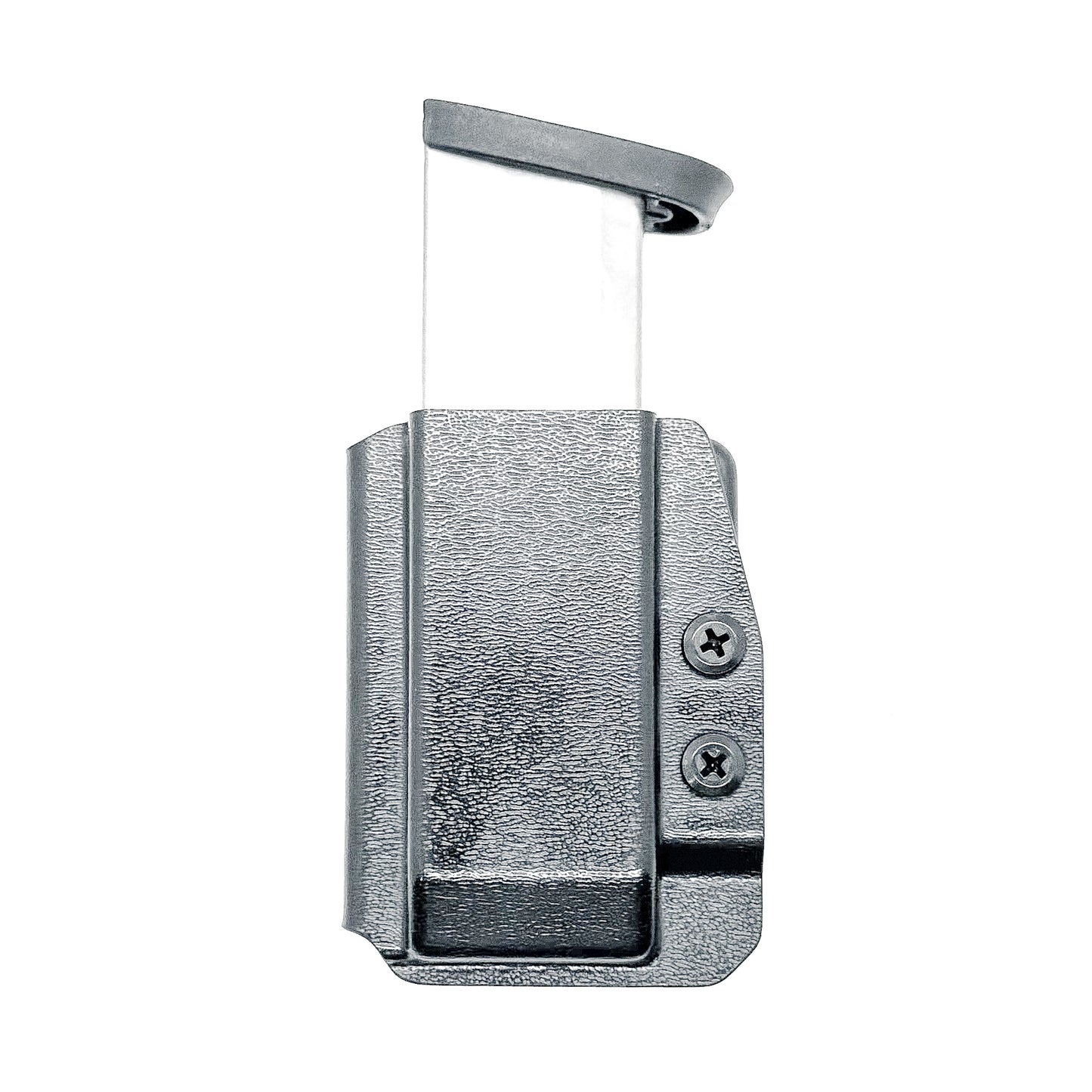 Black OWB Outside Waistband Kydex Magazine Carrier, holster, or pouch for the Smith & Wesson M&P 2.0 10mm Magazine from Four Brothers 4BROS Holsters. 