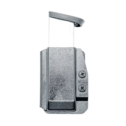 Black OWB Outside Waistband Kydex Magazine Carrier, holster, or pouch for the Smith & Wesson M&P 2.0 10mm Magazine from Four Brothers 4BROS Holsters. 