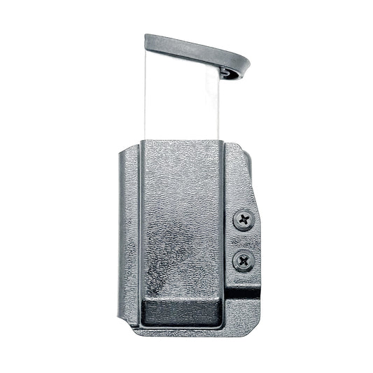 Black OWB Outside Waistband Kydex Magazine Carrier, holster, or pouch for the Smith & Wesson M&P 2.0 10mm Magazine from Four Brothers 4BROS Holsters. 