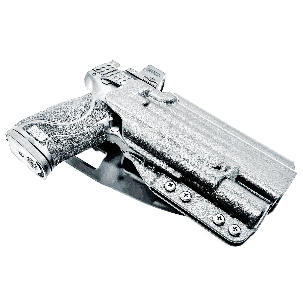 For the best OWB S&W Performance Center M&P 10MM M2.0 5.6" pistol & Surefire X300U-A or B, X300T-A or B Duty & Competition Holster shop Four Brothers Holsters.