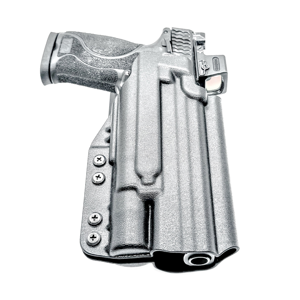 For the best OWB S&W Performance Center M&P 10MM M2.0 5.6" pistol & Surefire X300U-A or B, X300T-A or B Duty & Competition Holster shop Four Brothers Holsters.