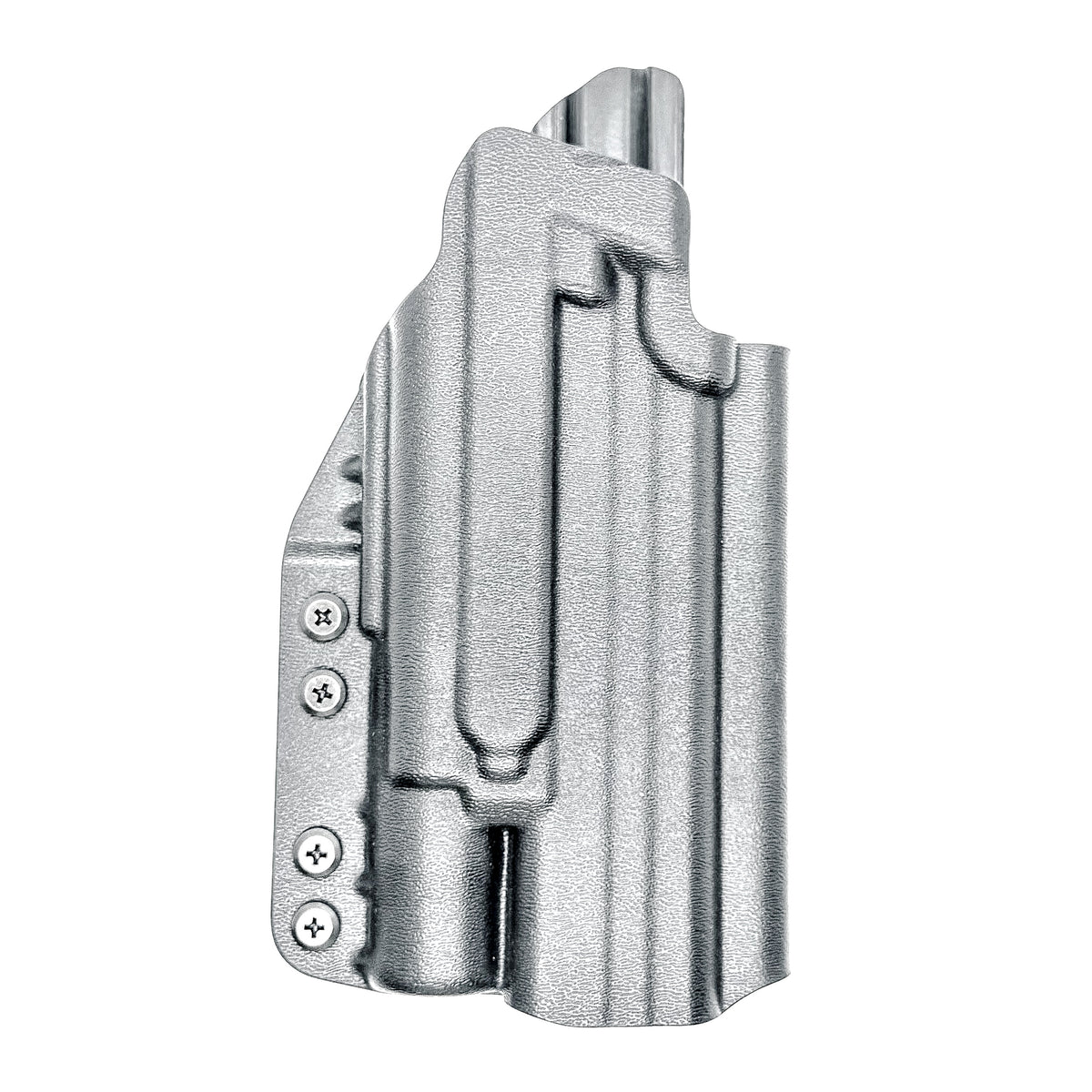 For the best OWB holster for the S&W M&P 10MM 5.6" Performance Center M2.0 pistol with thumb safety & Surefire X300 light shop Four Brothers 4BROS Holsters.