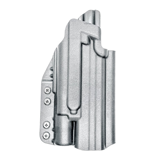 For the best OWB holster for the S&W M&P 10MM 5.6" Performance Center M2.0 pistol with thumb safety & Surefire X300 light shop Four Brothers 4BROS Holsters.